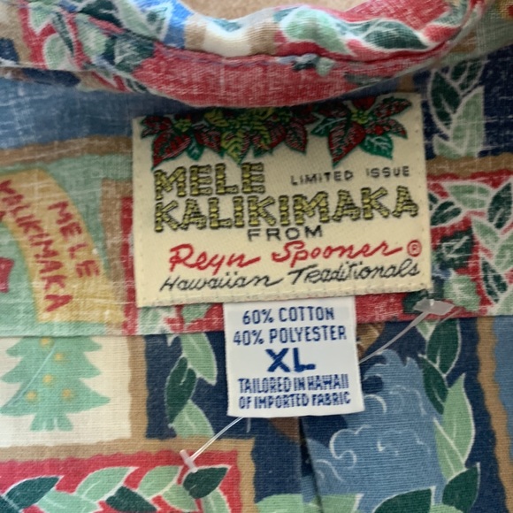 2003 Mele Kalikimaka Limited Issue Reyn Spooner Size XL - Picture 5 of 6